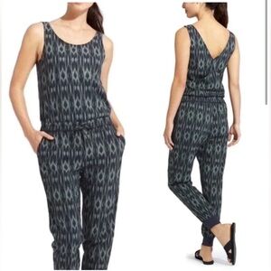 Athleta Ikat Cross Back Romper size 8